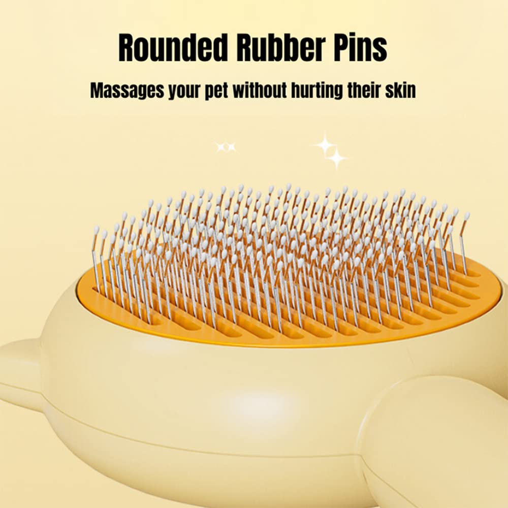 Slicker brush pins close-up