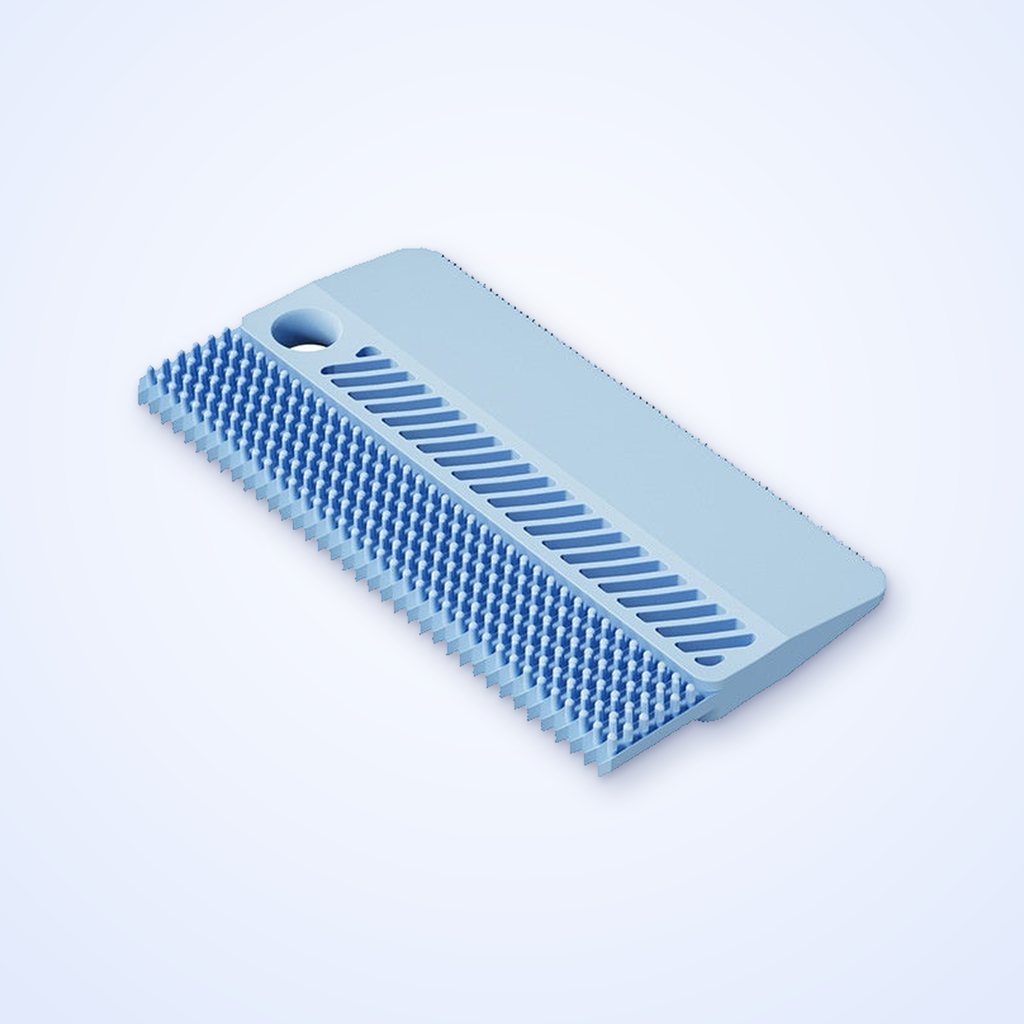Blue rubber pet hair remover